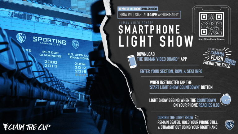 How to participate in the Smartphone Light Show on Thursday night at Children's Mercy Park -