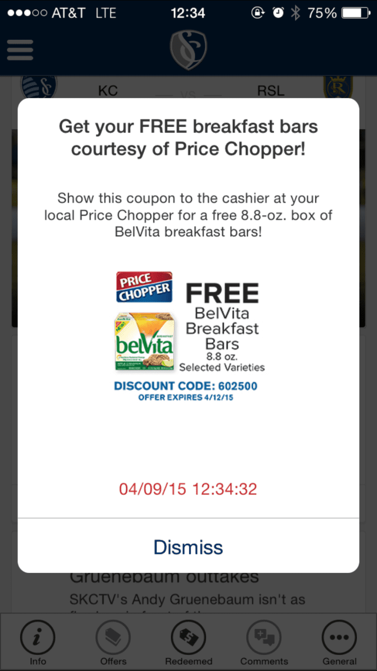 Sporting Club Uphoria offering free breakfast bars this weekend courtesy of Price Chopper -