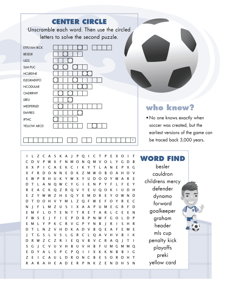 Ready for Printing: Sporting KC Coloring and Activity Pages -