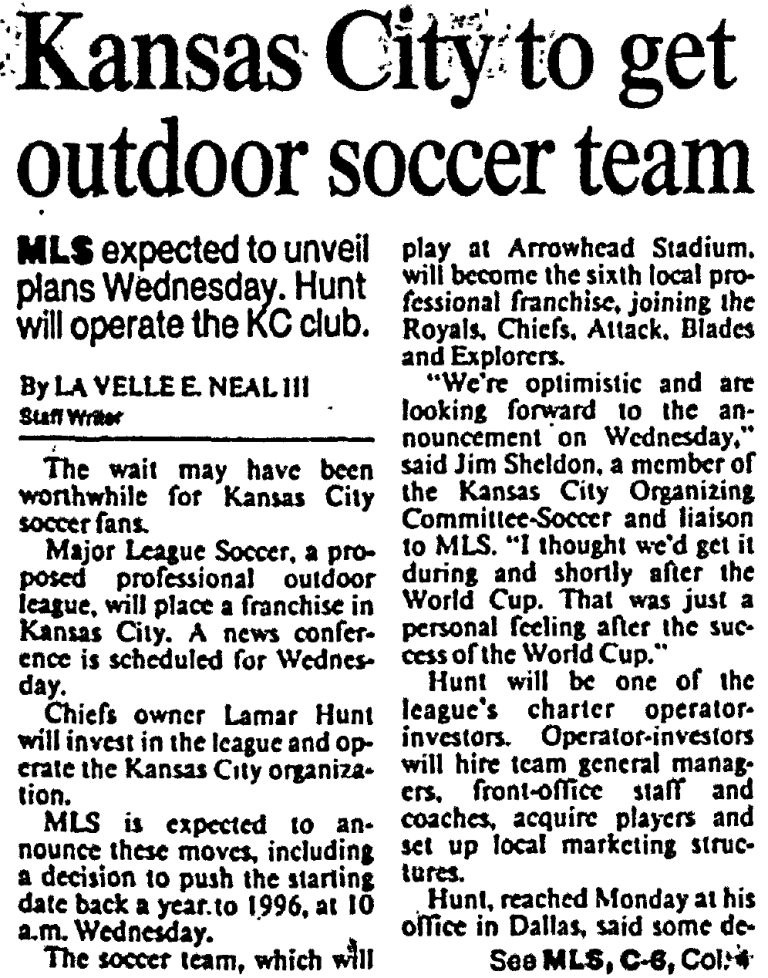 25th Season Rewind: Part III in series details KC’s successful pursuit of MLS franchise -