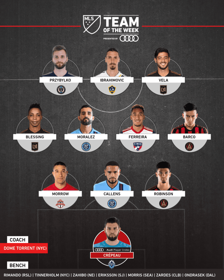 Crépeau named to MLS Team of the Week -