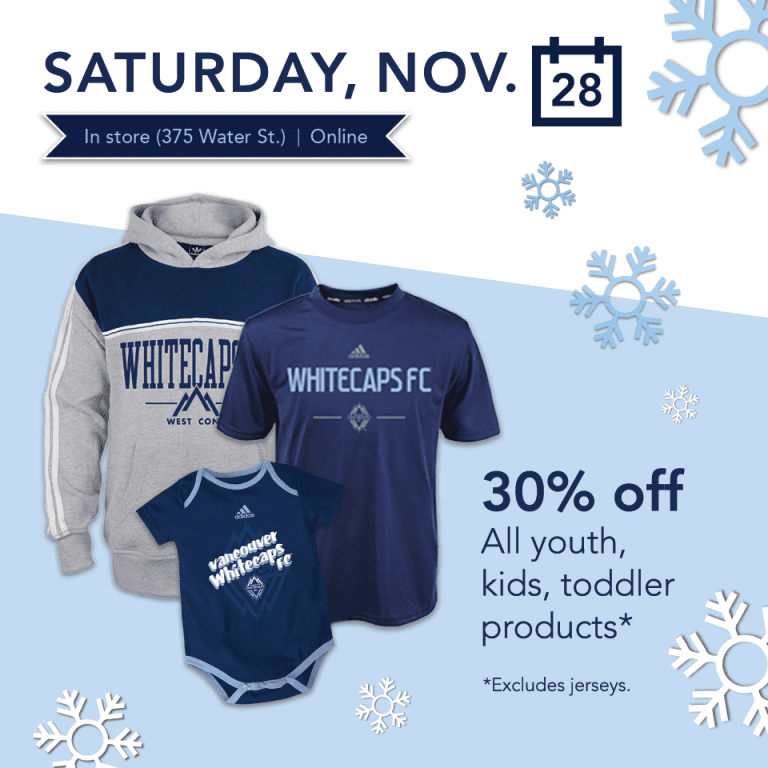 Shop now: Your guide to Whitecaps FC's Black Friday Weekend deals -