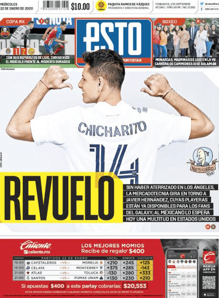 Chicharito signs with LA Galaxy: How top sports dailies in Mexico covered the news - https://league-mp7static.mlsdigital.net/images/mexico_esto_formatted.png