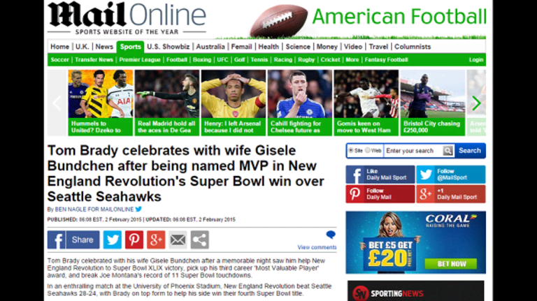 Did the New England Revolution just win Super Bowl XLIX? | SIDELINE -