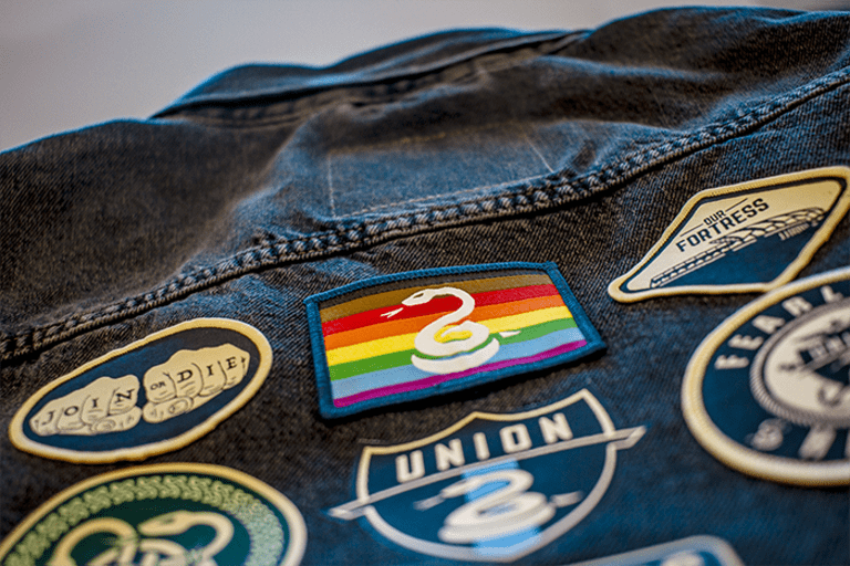 Philadelphia Union's line of Levi's gear features new patch for Pride Month - https://league-mp7static.mlsdigital.net/images/philly_patchEMBED.png