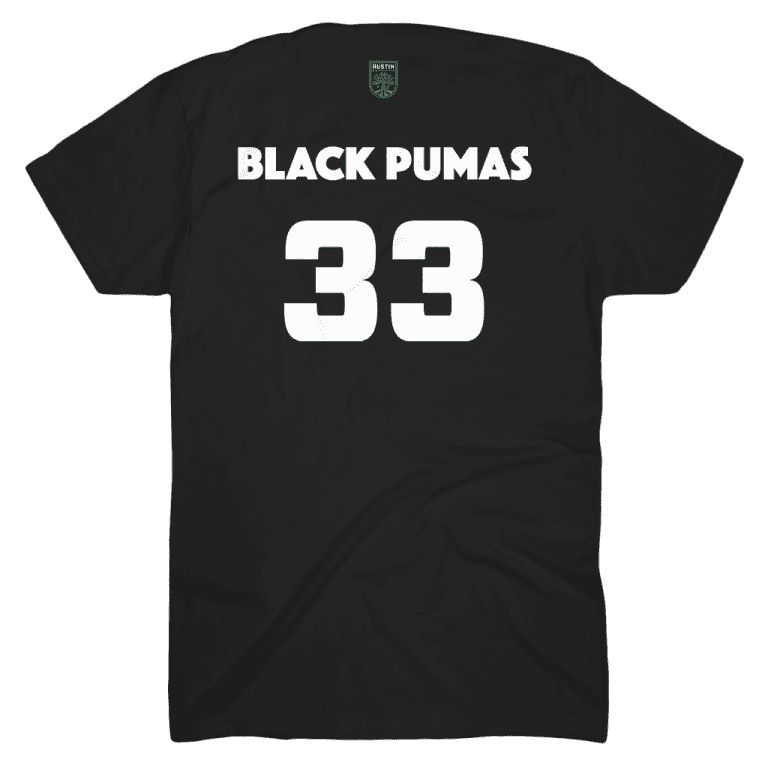 Austin FC & Black Pumas join forces to help local music community - https://league-mp7static.mlsdigital.net/images/Black%20Pumas%20Austin%20FC%20t-shirt%20back.png