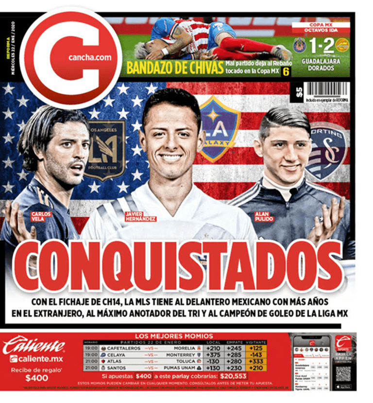 Chicharito signs with LA Galaxy: How top sports dailies in Mexico covered the news - https://league-mp7static.mlsdigital.net/images/mexico_cancha_formatted.png