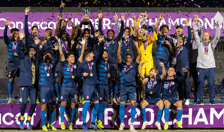 US Under-20 national team defeats Mexico 2-0 to win Concacaf championship - https://league-mp7static.mlsdigital.net/images/U20scelebration.png