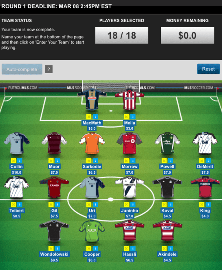 MLS Fantasy Manager unveils custom redesign for 2014 with new features, realistic gameplay & more -
