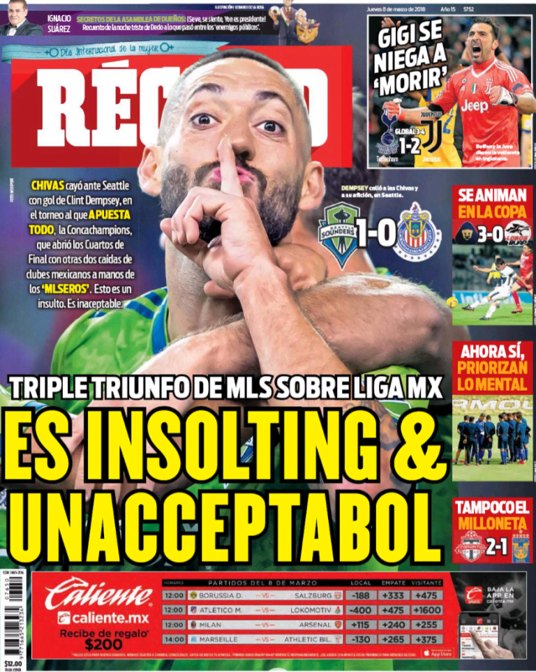 Mexican, Canadian newspapers react to MLS CCL wins over Liga MX - https://league-mp7static.mlsdigital.net/images/Insolting.jpg