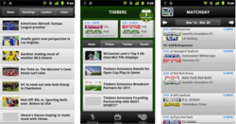 MLS Matchday 2011 app for iPad released, iPhone app updated -