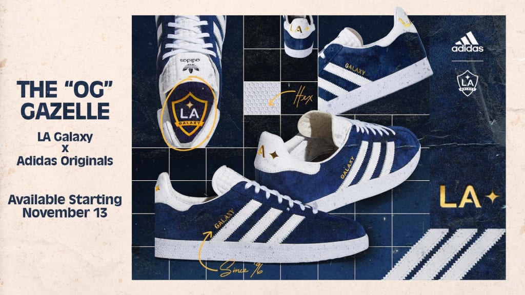 LA Galaxy partner with adidas on LA Galaxy Gazelle sneaker collaboration |  LA Galaxy