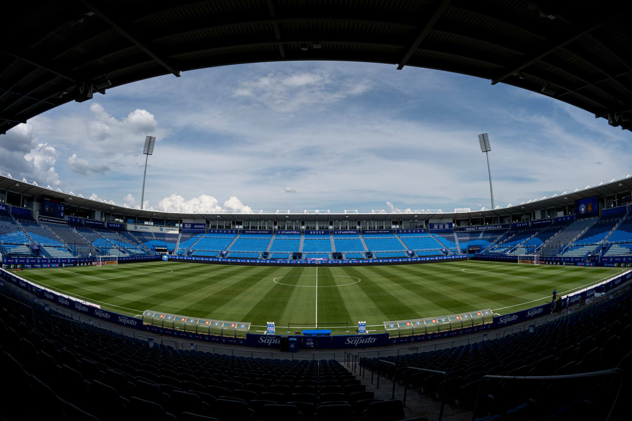 Scene setter before the match against CF Montreal at Saputo Stadium in Montreal, Quebec, Canada on Saturday, July 8, 2023. (Photo by Mitch Martin/Atlanta United)