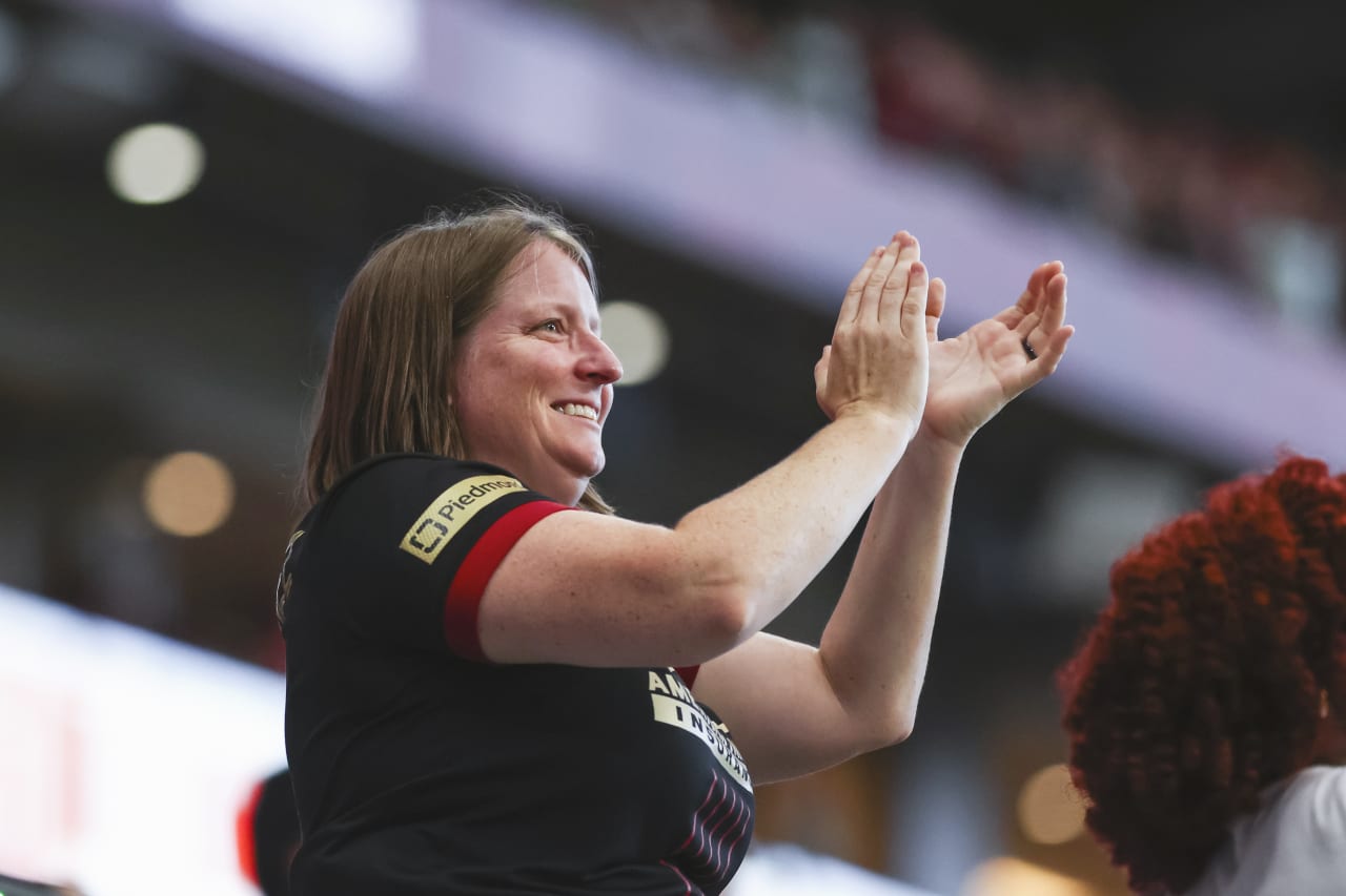 Atlanta United supporters during the match against D.C. United at Mercedes-Benz Stadium in Atlanta, United States on Sunday August 28, 2022. (Photo by Chamberlain Smith/Atlanta United)