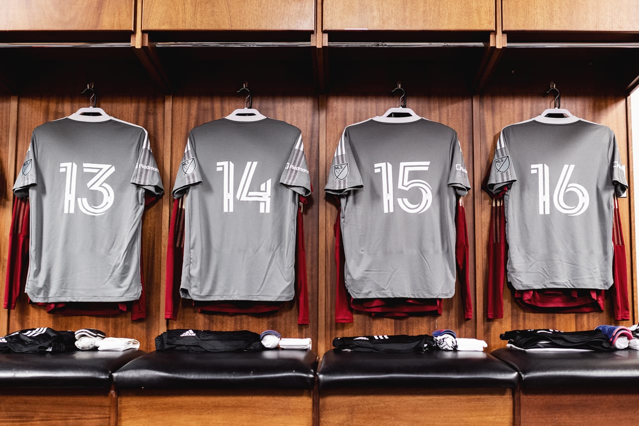 Scene setters of the locker room before the preseason match against the Georgia Revolution at Turner Soccer Complex in Athens, Georgia, on Sunday January 30, 2022. (Photo by Jacob Gonzalez/Atlanta United)