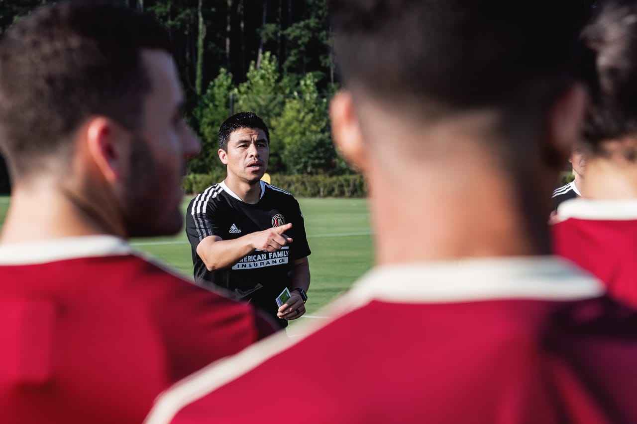 Photos from Atlanta United Head Coach Gonzalo Pineda's first training session at Children’s Healthcare of Atlanta Training Grounds
