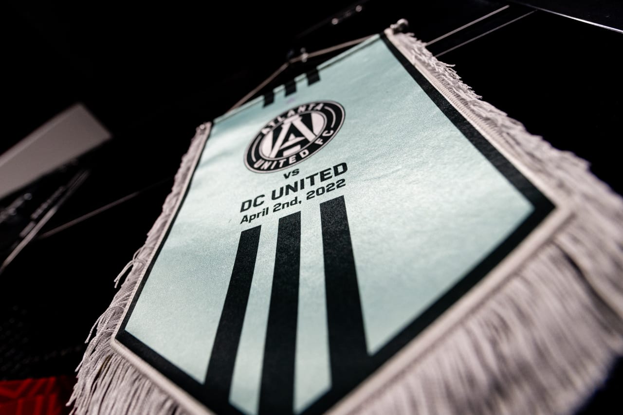 Scene setter image from the locker room before the match against DC United at Audi Field in Washington, DC, on Saturday April 2, 2022. (Photo by Mitch Martin/Atlanta United)