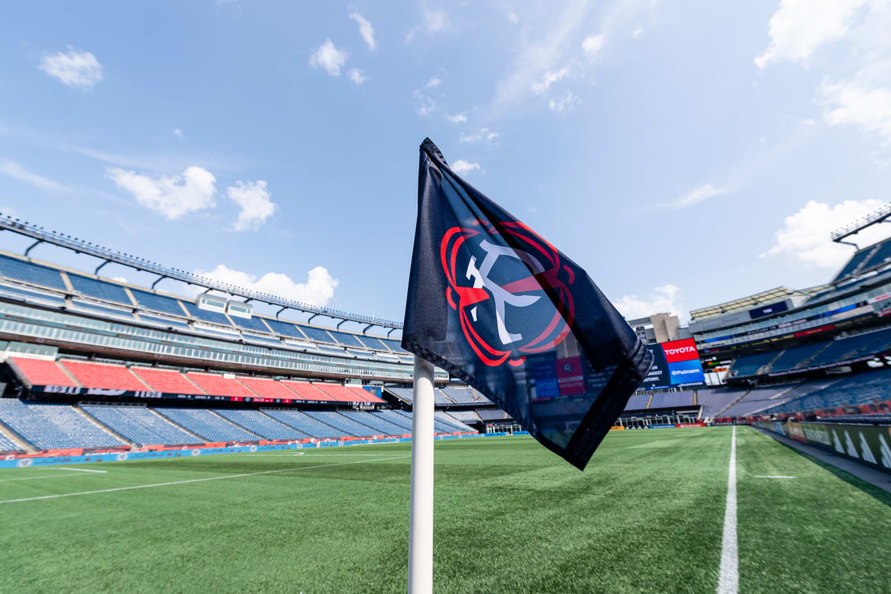 Scene setters before the match against New England Revolution at Gillette Stadium in Foxborough, Mass. on Wednesday, July 12, 2023. (Photo by Jay Bendlin/Atlanta United)