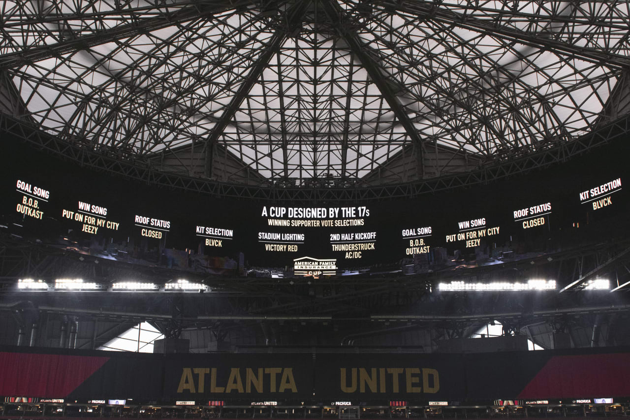 General view of the stadium before the match against Pachuca at Mercedes-Benz Stadium in Atlanta, United States on Tuesday June 14, 2022. (Photo by Jay Bendlin/Atlanta United)
