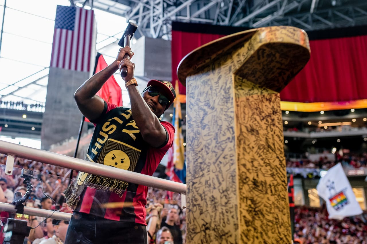 Atlanta rapper Jeezy hit the Spike on Oct. 6, 2018 vs New England Revolution