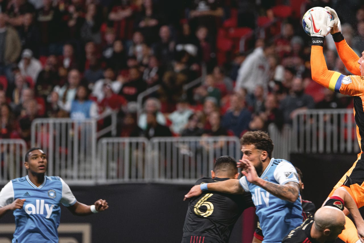 During the match against Charlotte FC at Mercedes-Benz Stadium in Atlanta, United States on Sunday March 13, 2022. (Photo by Brandon Magnus/Atlanta United)