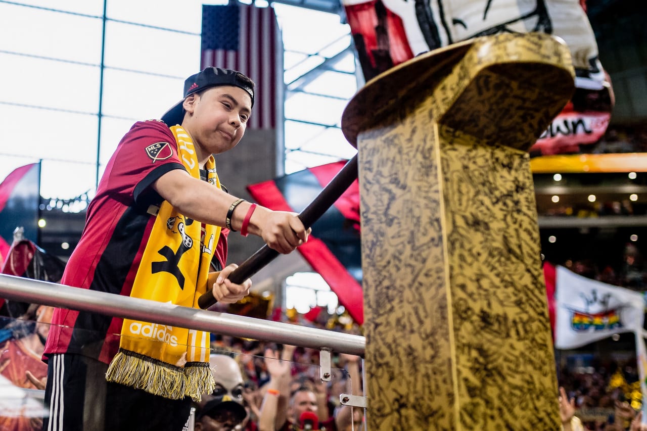 Unite & Conquer Cancer Warrior Jonathan Espinosa hit the Spike on Sept. 22, 2018 vs Real Salt Lake