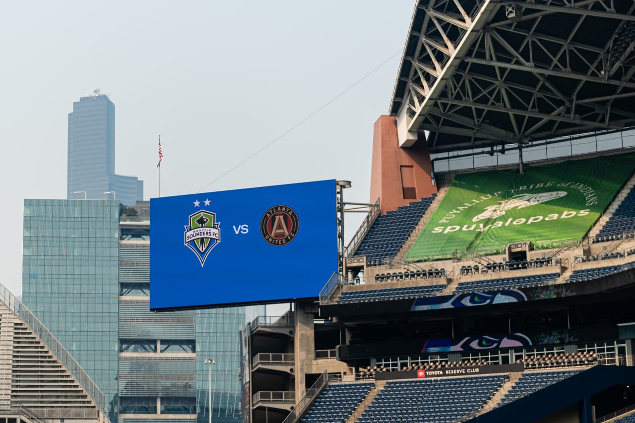 Scene setter image before the match against the Seattle Sounders FC at Lumen Field in Seattle, WA on Sunday, August 20, 2023. (Photo by Mitch Martin/Atlanta United)