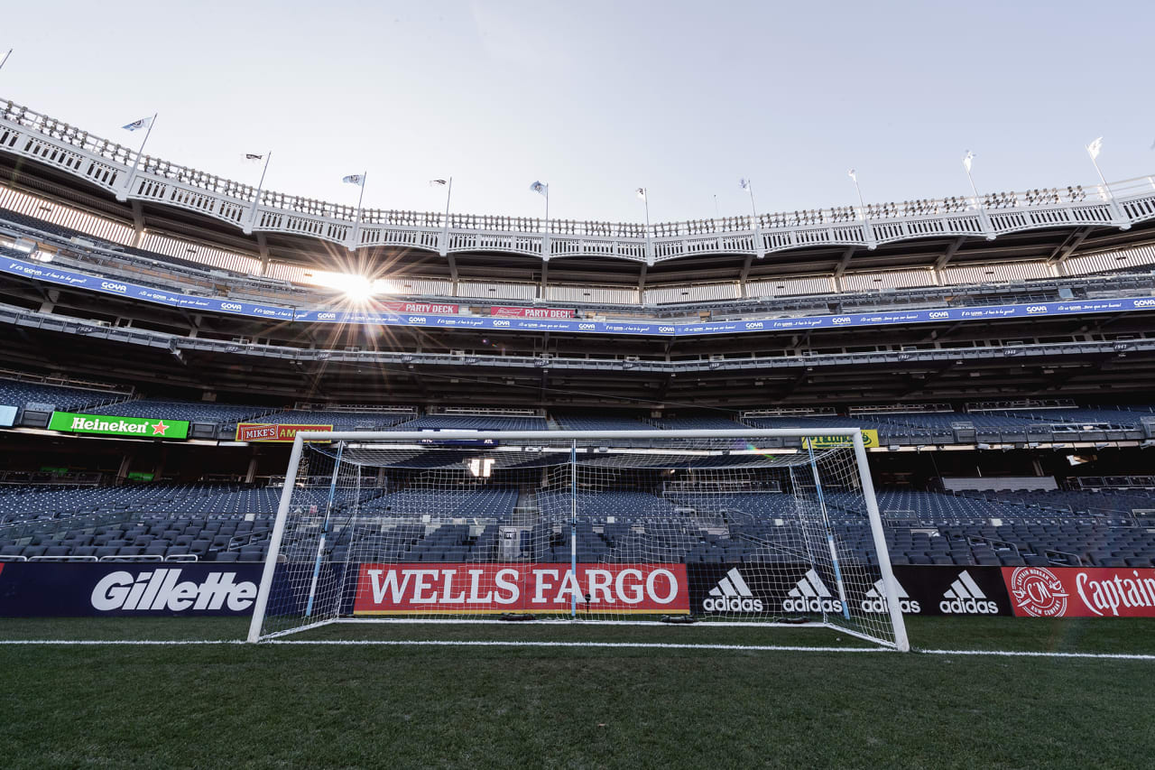 Scene setters before the round one playoff match against New York City FC at Yankee Stadium in New York City, New York, on Sunday November 21, 2021. (Photo by Jacob Gonzalez/Atlanta United)
