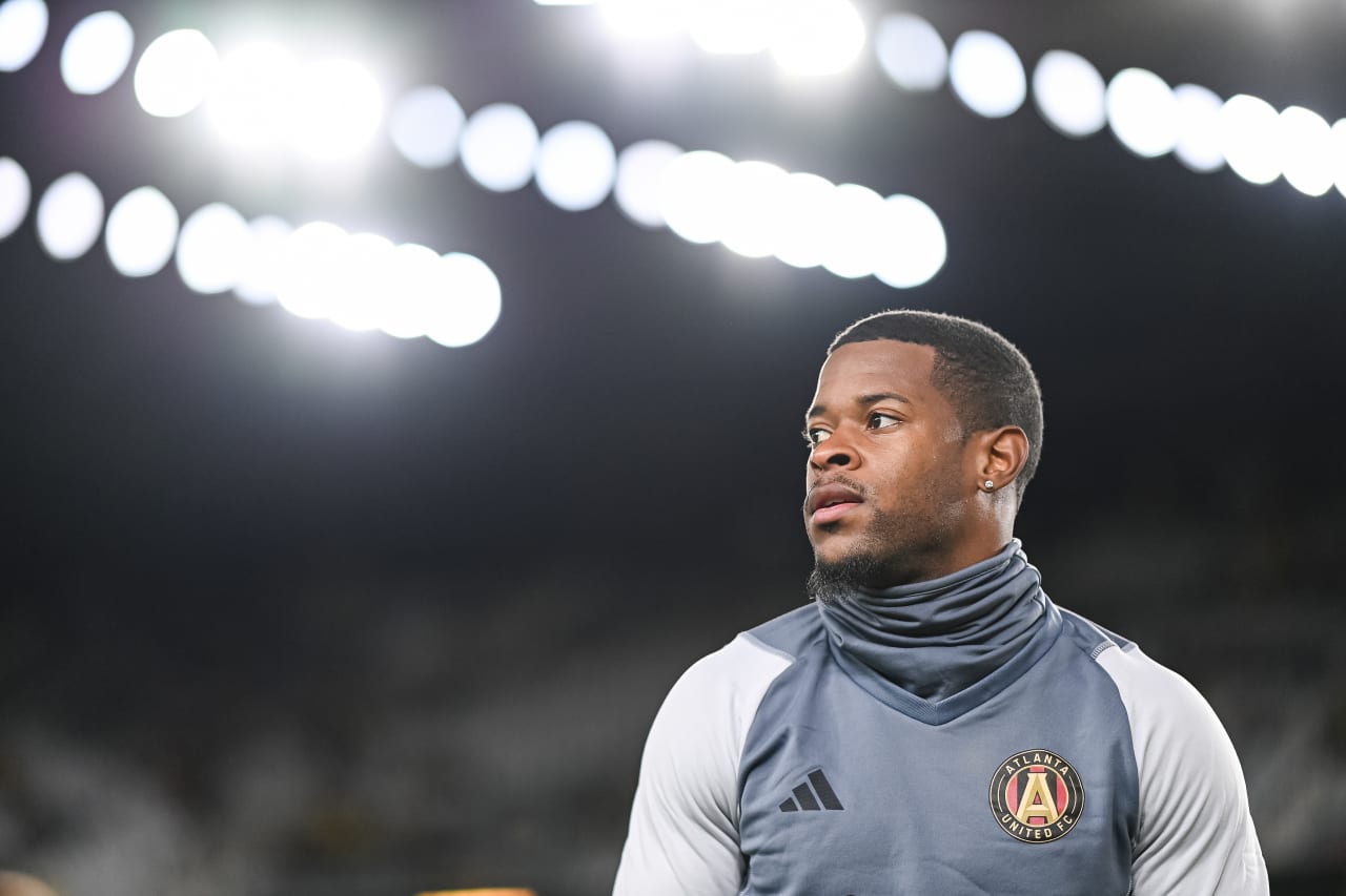 Atlanta United forward Xande Silva #16 warms up prior to the match against Columbus Crew at Lower.com Field in Columbus, OH on Wednesday, November 1, 2023. (Photo by Mitch Martin/Atlanta United)