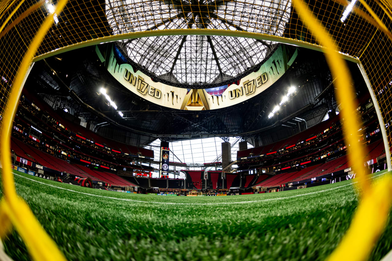 Scene setter image before the match against Inter Miami FC at Mercedes-Benz Stadium in Atlanta, Ga. on Saturday, September 16, 2023. (Photo by Mitch Martin/Atlanta United)