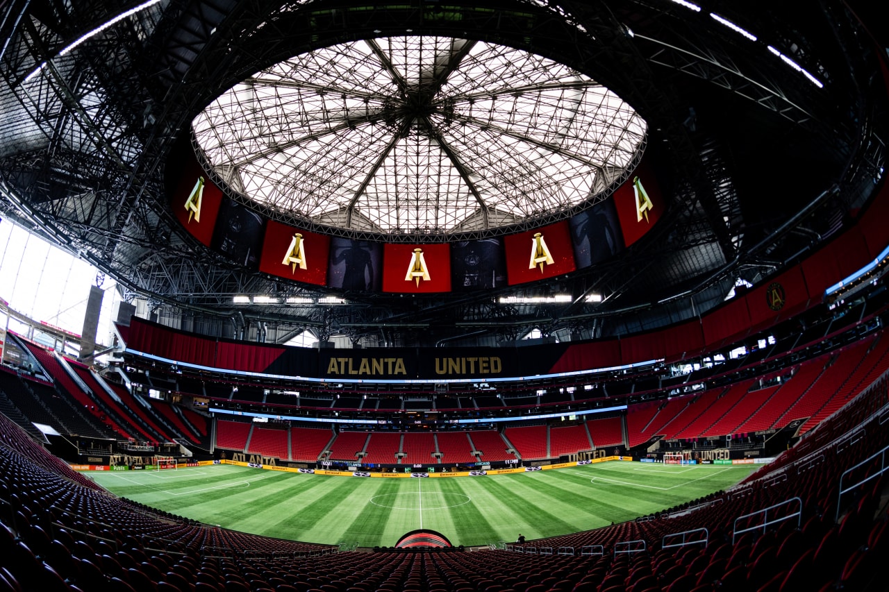 Scene setter image before the match against Chicago Fire FC at Mercedes-Benz Stadium in Atlanta, Ga. on Sunday, April 23, 2023. (Photo by Mitch Martin/Atlanta United)