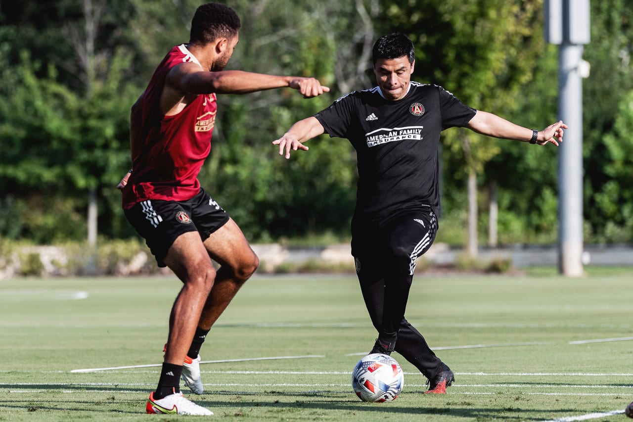Photos from Atlanta United Head Coach Gonzalo Pineda's first training session at Children’s Healthcare of Atlanta Training Grounds