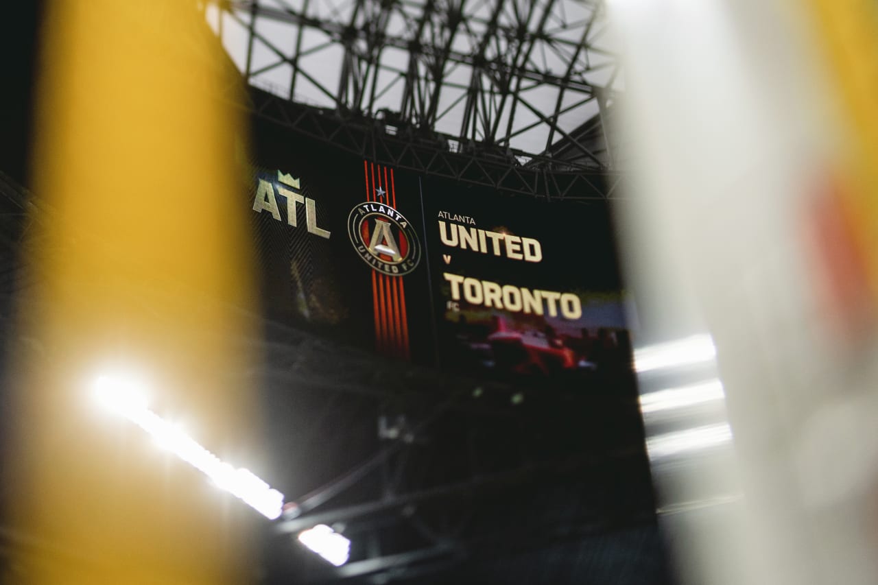 Scene setter image before the match against Toronto FC at Mercedes-Benz Stadium in Atlanta, Georgia, on Saturday September 10, 2022. (Photo by Mitchell Martin/Atlanta United)