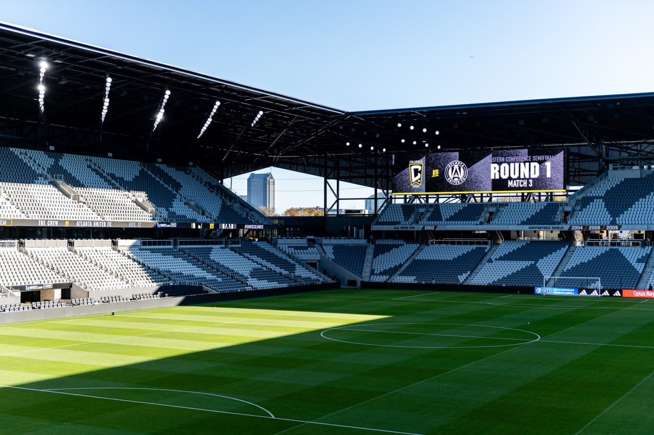 Scene setter before the third playoff match against Columbus Crew at Lower.com Field in Columbus, Ohio on Sunday, November 12, 2023. (Photo by Mitch Martin/Atlanta United)