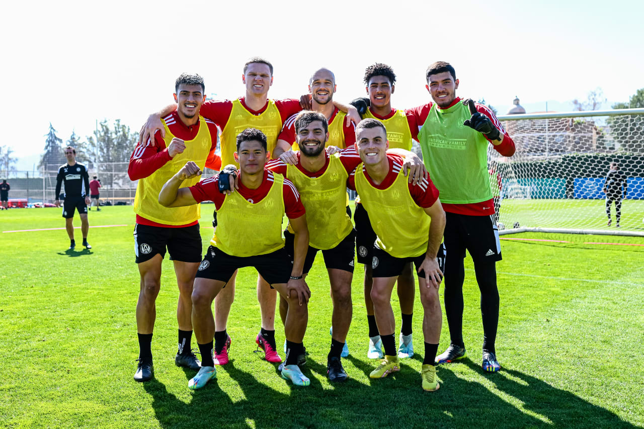 The Yellow team was the victors on the day during a preseason training camp session at CAR - Mexican National Team Training Facility in Mexico City, CDMX, on Tuesday January 31, 2023. (Photo by Mitch Martin/Atlanta United)