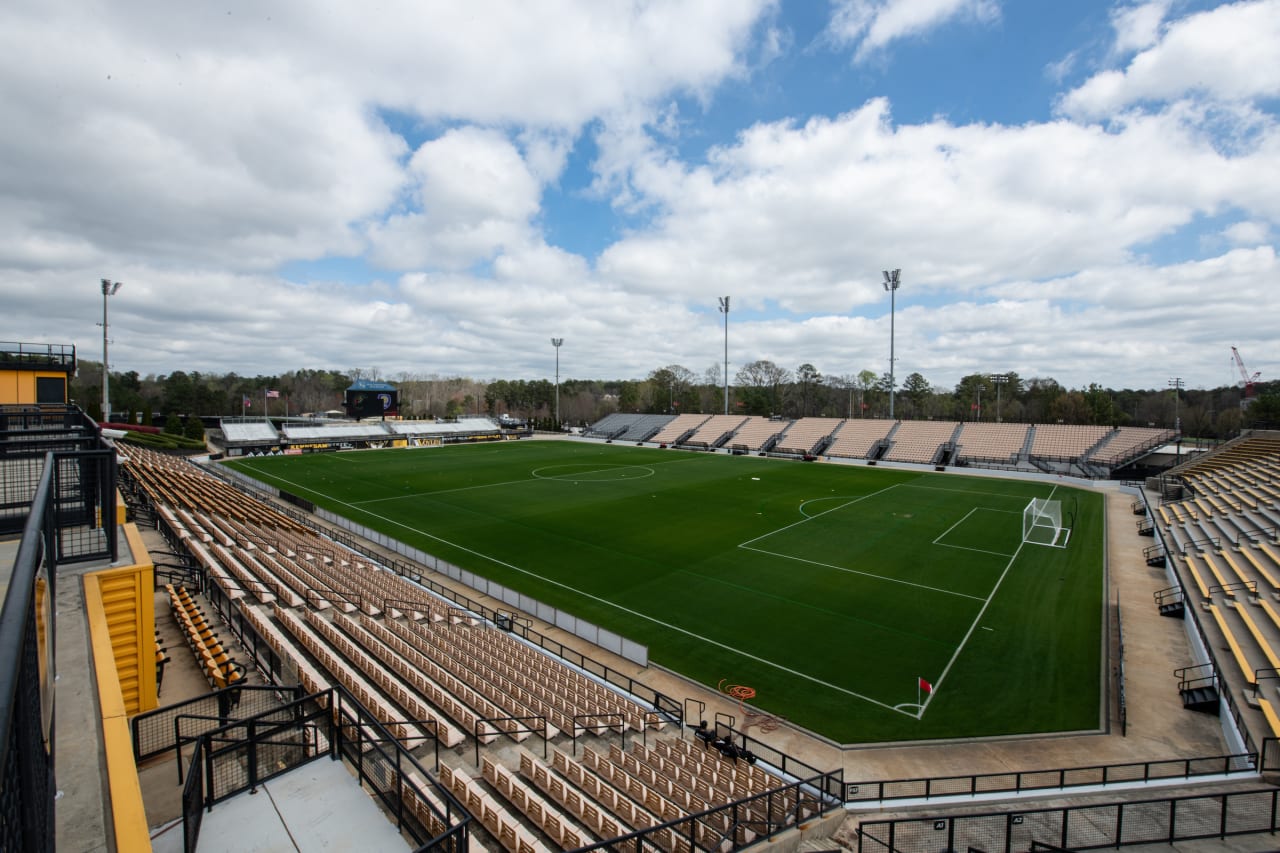 Scene setter image for the MLS NEXT Pro match against Orlando City B at Fifth Third Stadium in Marietta, Ga. on March 16, 2024. (Photo by Julian Alexander/Atlanta United)