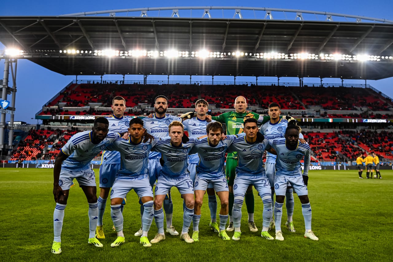 Starting XI pose prior to the match against Toronto FC at BMO Field in Toronto, Canada on Saturday March 23, 2024.