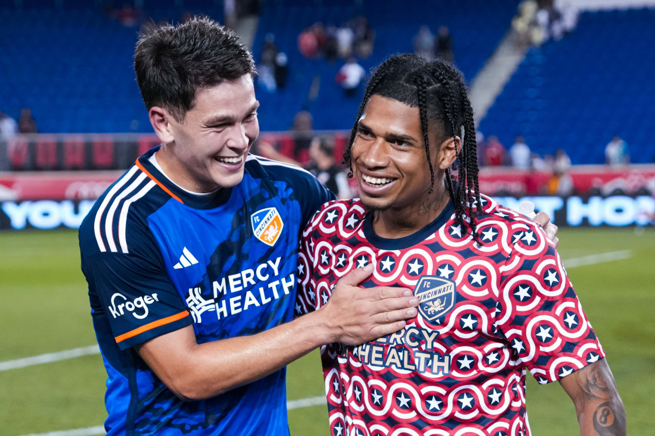 HARRISON, NEW JERSEY - JULY 12: New York Red Bulls against FC Cincinnati on July 12, 2023 at Red Bull Arena in Harrison, New Jersey.