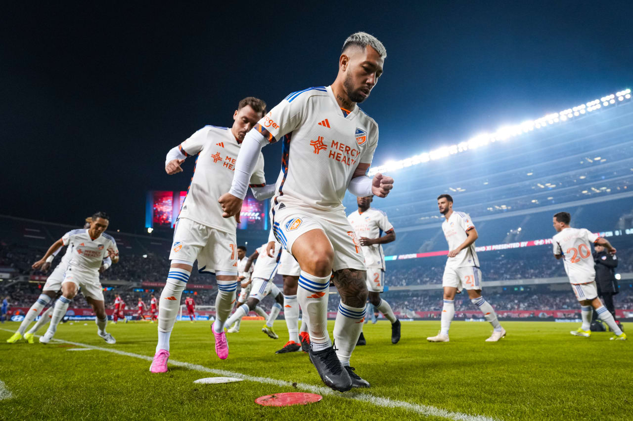 CHICAGO, ILLINOIS - MARCH 2: Chicago Fire FC against FC Cincinnati on March 2, 2024 at Soldier Field in Chicago, Illinois.