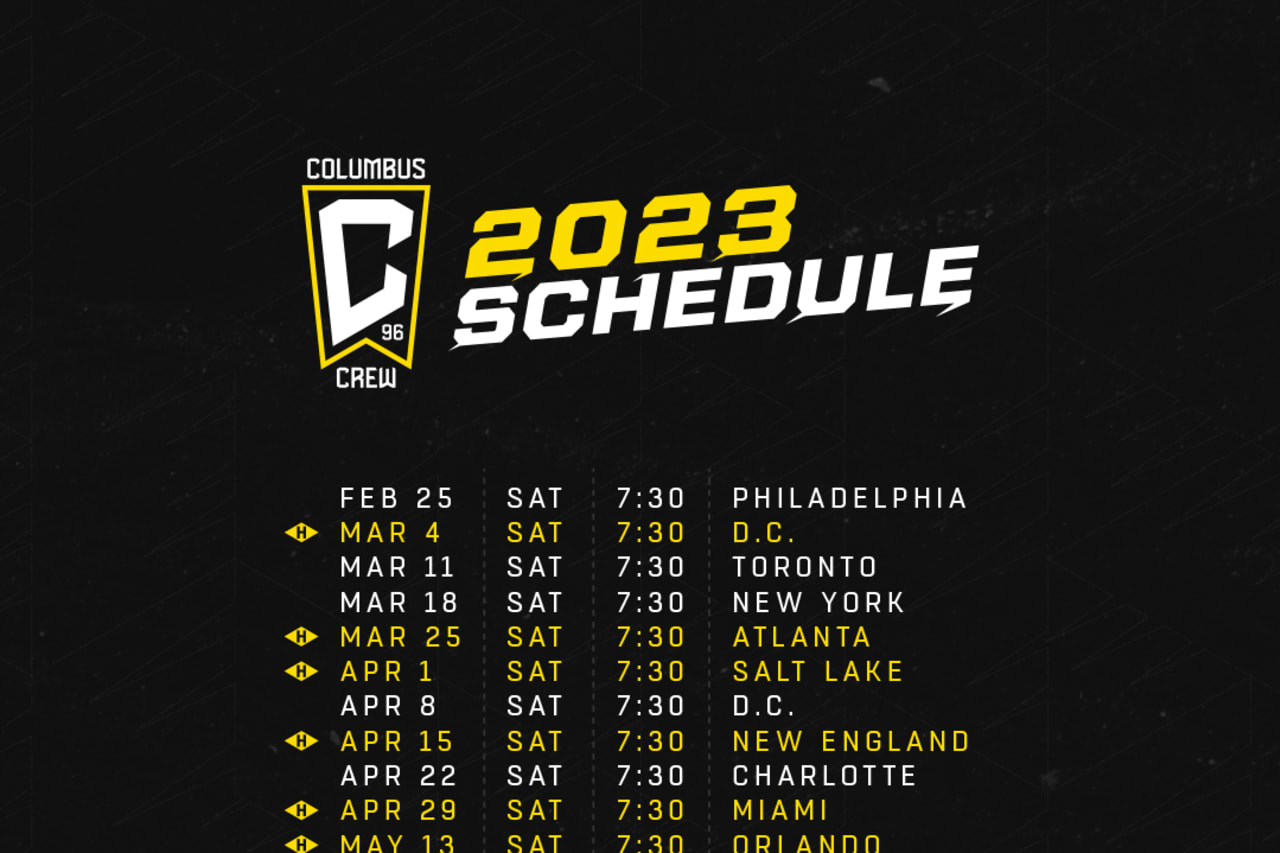2023 Columbus Crew Schedule | Phone