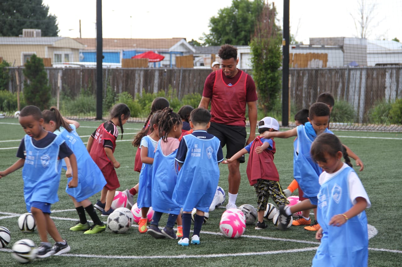 The Rapids collabed with Be A Good Person to host a clinic for local youth soccer players.