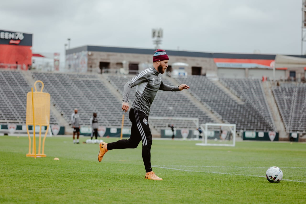 The Colorado Rapids train at DICK'S Sporting Goods Park on Wednesday. (Photos by Connor Pickett)