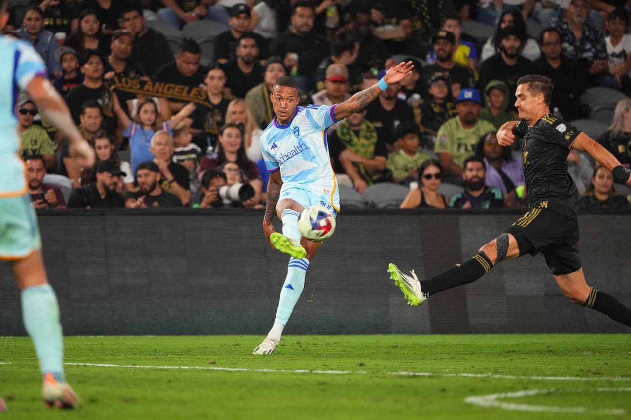 Rafael Navarro and Sidnei Tavares made their Rapids debuts against LAFC on Wednesday night. (Photos by Garrett Ellwood)