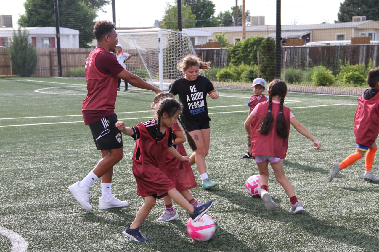 The Rapids collabed with Be A Good Person to host a clinic for local youth soccer players.