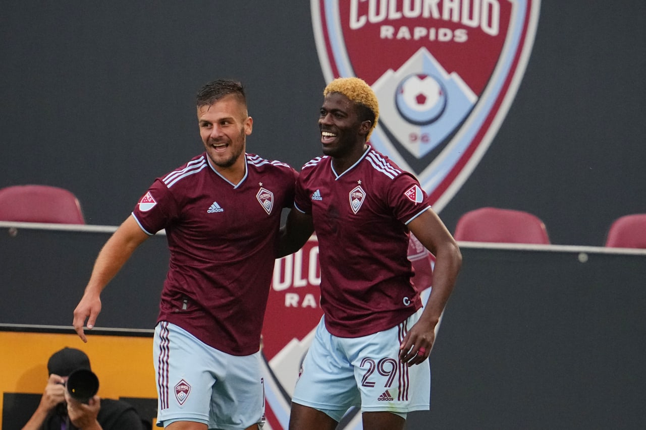 The Colorado Rapids defeated Minnesota United 4-3 on Saturday night in front of a home crowd. (Photos by Garrett Ellwood and Bart Young)