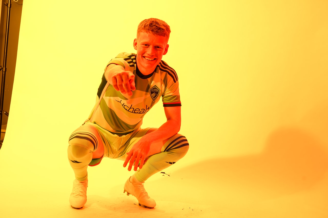 Designed by local artist Pat Milbery and inspired by Colorado's colorful skies. See our players in the New Day Kit for the first time.