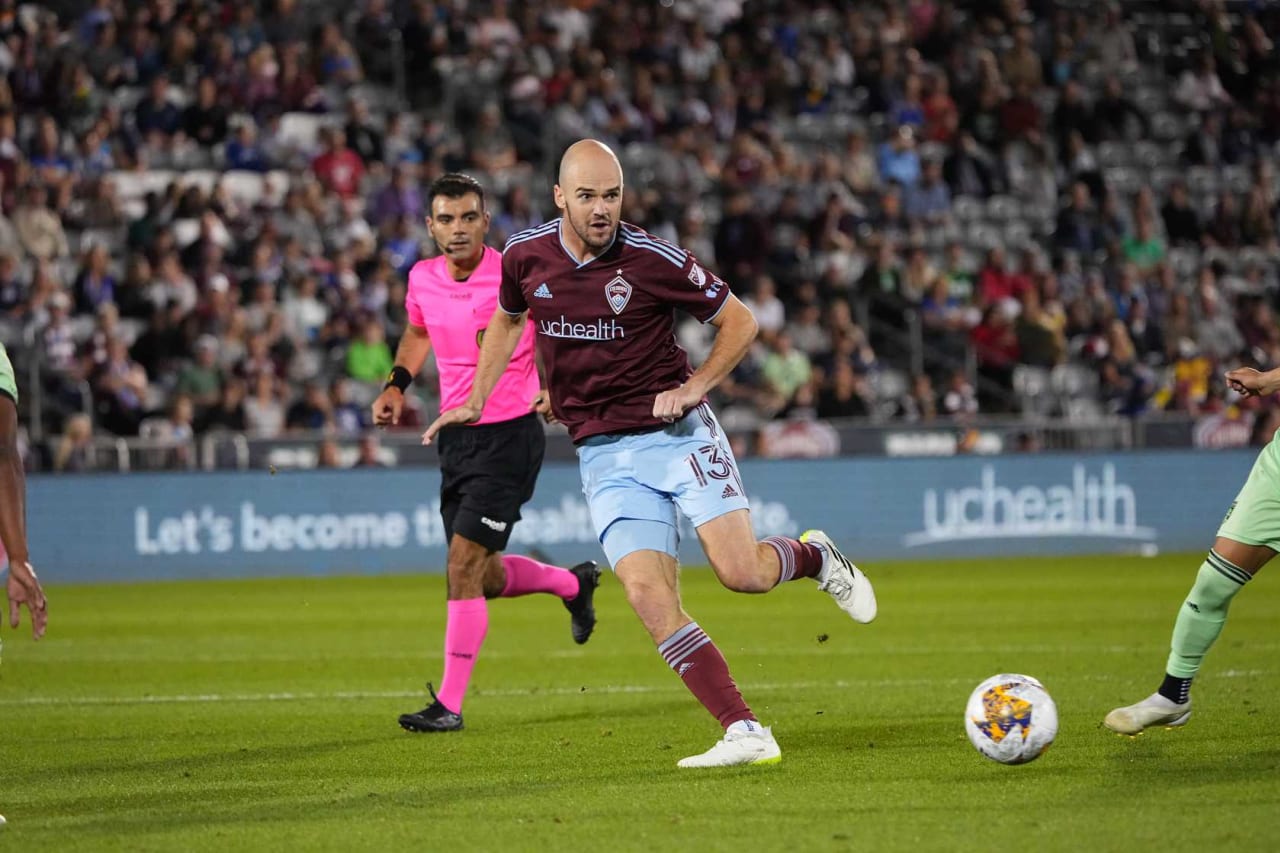 The Colorado Rapids notched a 1-0 victory over Austin FC at home following a set-piece goal from defender Andreas Maxsø late in the first half.