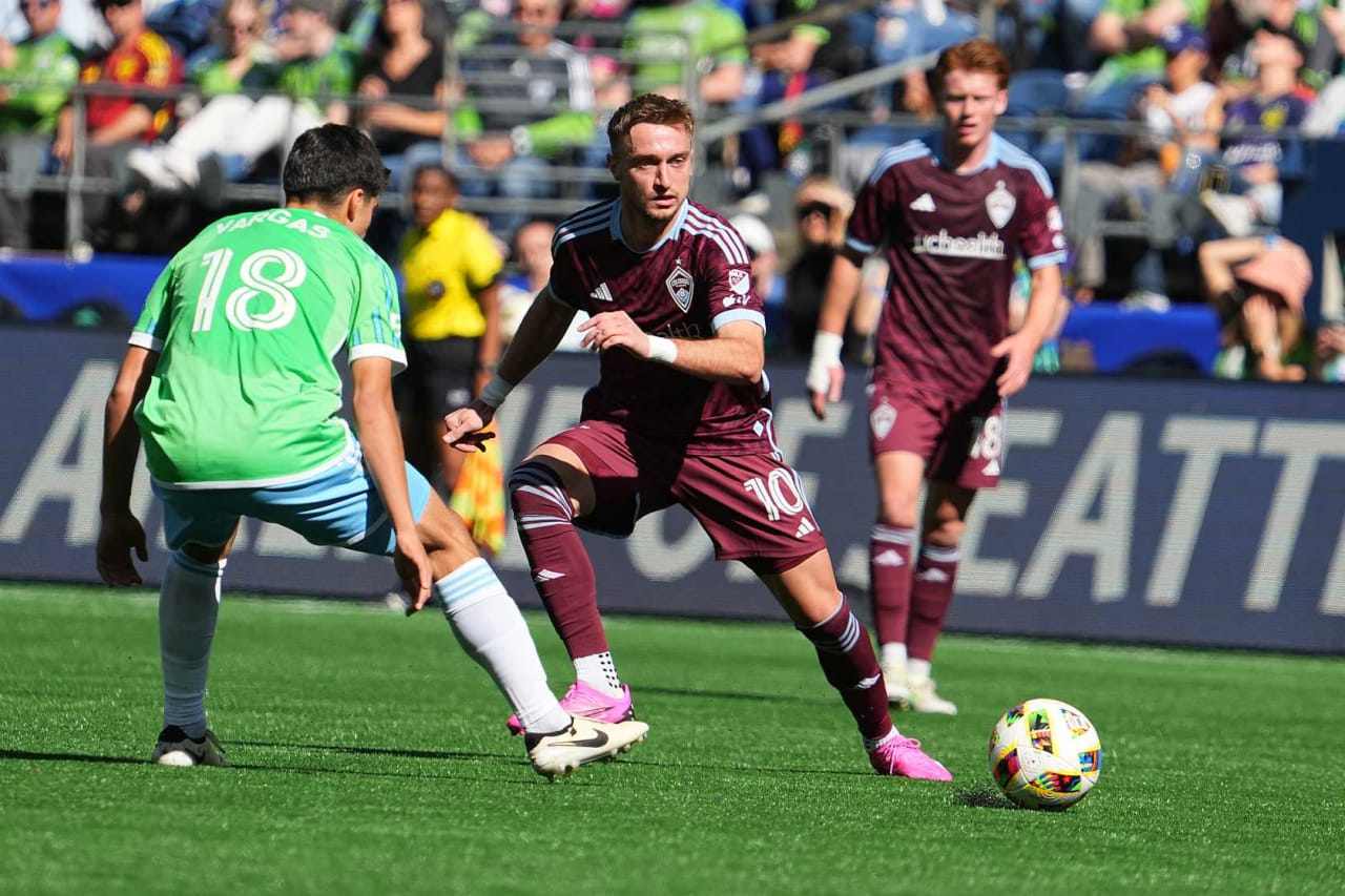 Kévin Cabral opened his 2024 account with a late equalizer to earn the Rapids a 1-1 draw with the Sounders at Lumen Field.