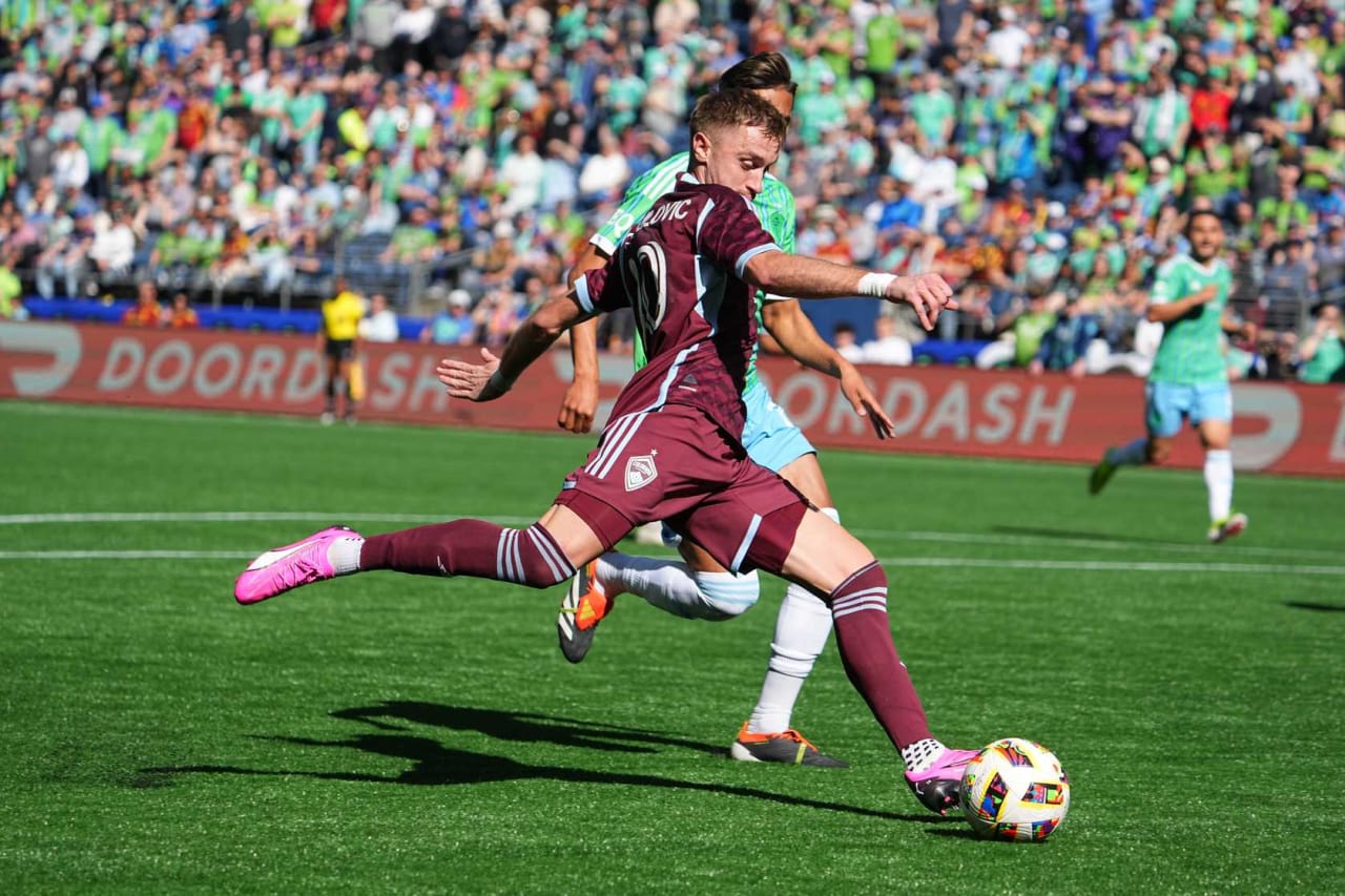 Kévin Cabral opened his 2024 account with a late equalizer to earn the Rapids a 1-1 draw with the Sounders at Lumen Field.