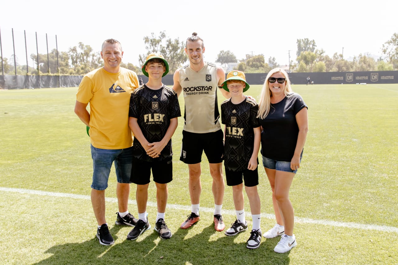 Gareth Bale Meets The Timms Family From Wales